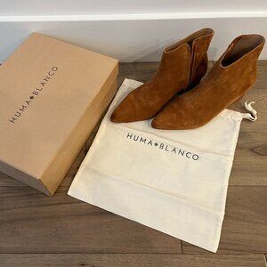 Huma Blanco Madewell Ortencia Boot, Size 37, Caramel suede, in box, like new